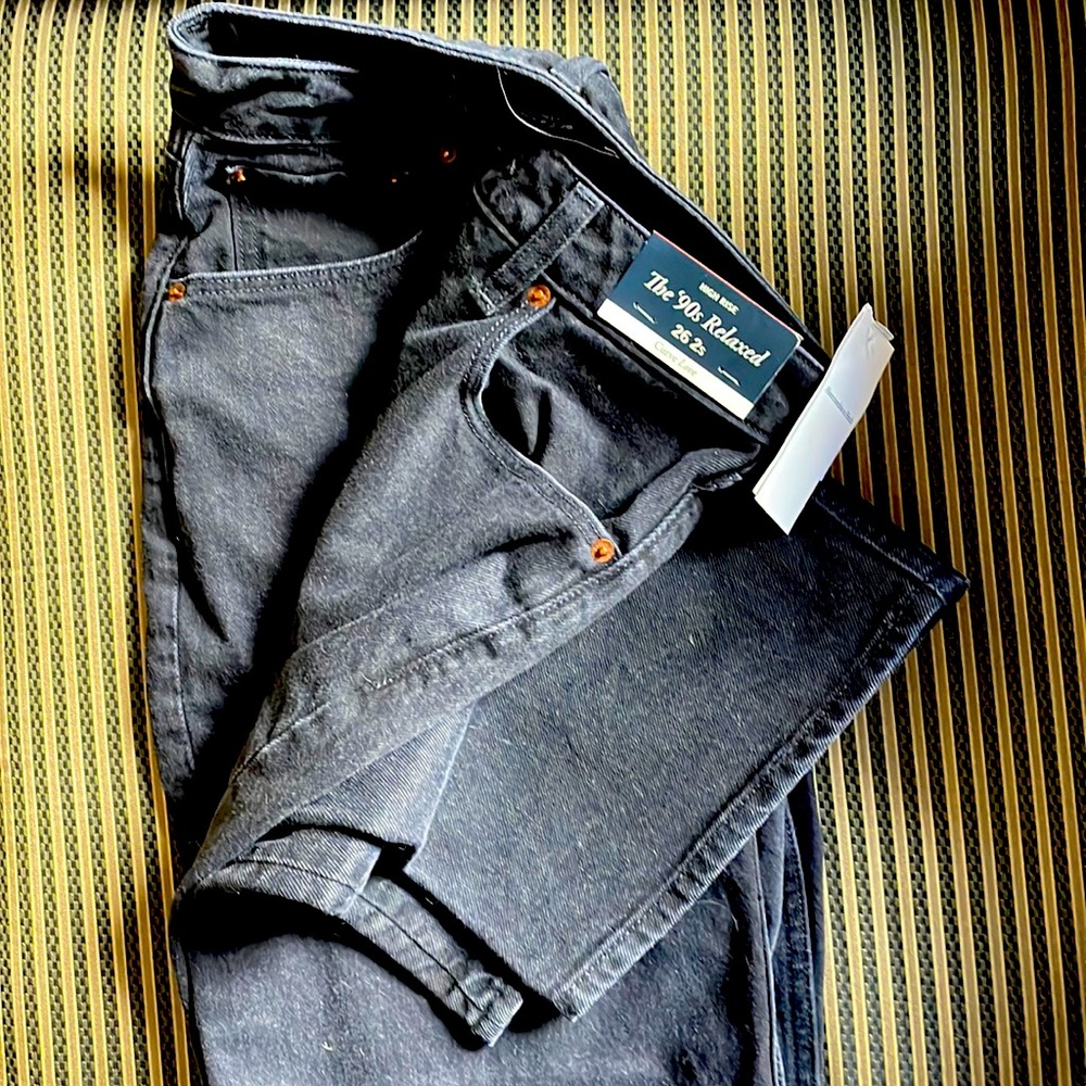 Abercrombie 90s Relaxed High Rise Jeans Curve Love 26 2S NWT Short